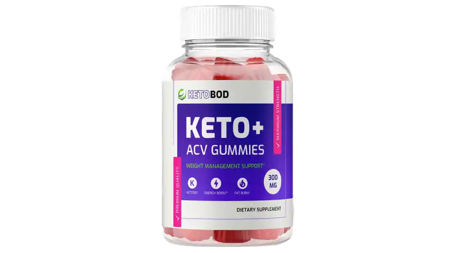 A bottle image of ketobod keto acv gummies