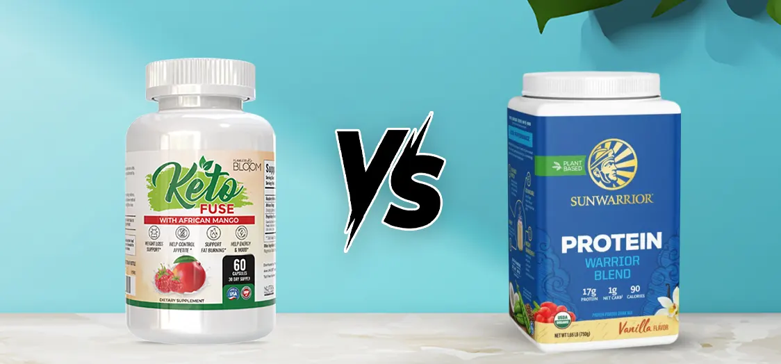KetoFuse vs. Sunwarrior Warrior Blend Protein